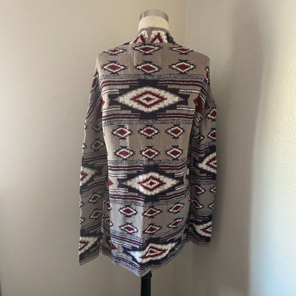 Natural Reflections Wool Blend Open Cardigan Azte… - image 3